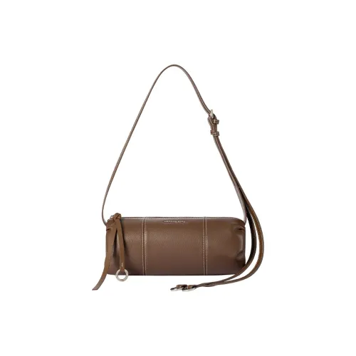 AMAZING SONG Сумка из натуральной коровьей кожи застежка-молния держатель для ручки маленькая женская темно-коричневый элегантный черный