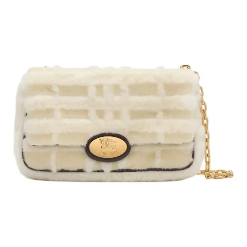 Burberry Strand Clutch Chain Strap Foldover Flap With Magnetic Closure Four Card Slots