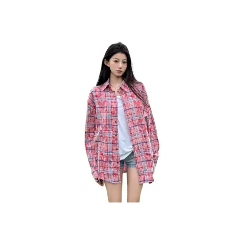 DEAR BETSY Красный Унисекс Рубашки