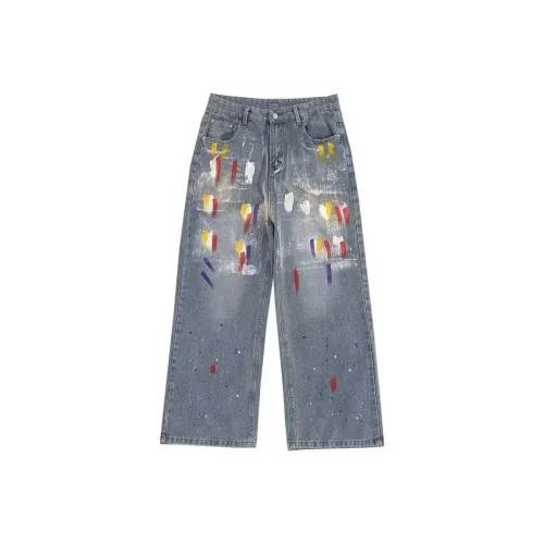 Zomuros Blue Unisex Jeans Zomuros Синий Унисекс Джинсы