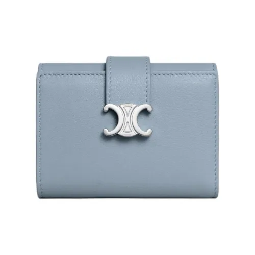 CELINE Nino Коровья кожа Кошелек Женские Светлый деним