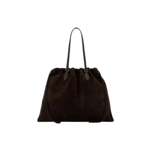 Jimmy Choo Замша Тоут Сумка Сумка через плечо Женская Коричневая