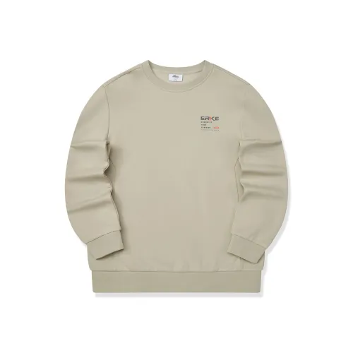 Erke ZONGXUNXILIE Свитшот Мужской Туманный Хаки Зеленый