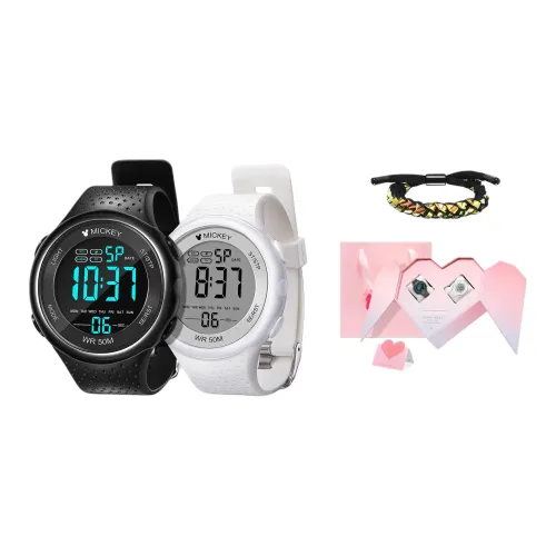 Disney Mickey Series Электронные Механические Часы Унисекс Черный Циферблат