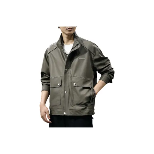 OGQG Мужские кожаные куртки