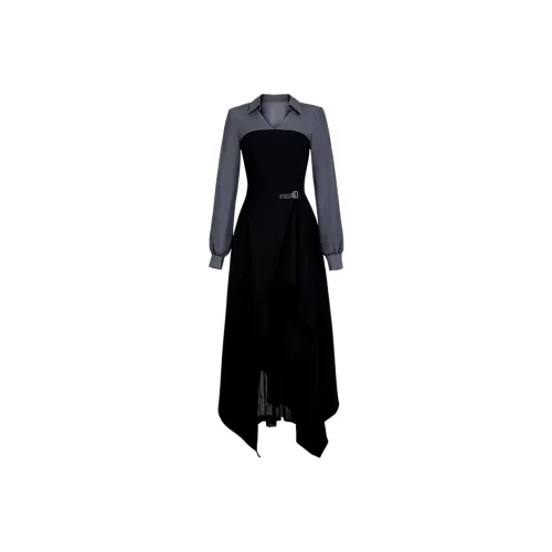 COVER TIME Длинное платье с длинными рукавами женское