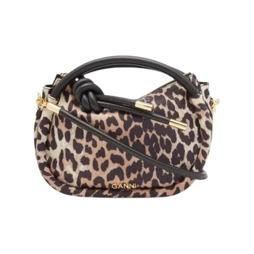 GANNI Полиэстер Через плечо Сумка Мини Женская Леопардовый принт
