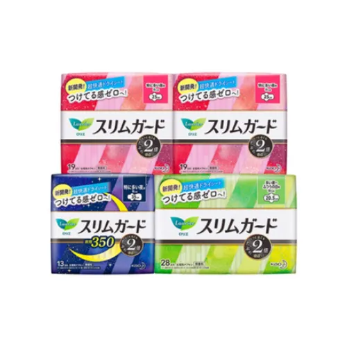 Laurier ZERO Touch Night And Day Worry Бесплатно Набор Мягких Салфеток для Лица и Дружественный к Коже