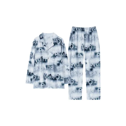 WANANNI Синий Мужской Пижамный Комплект