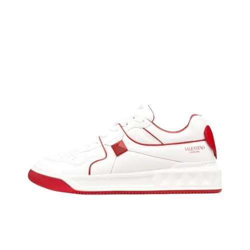 Valentino AMORE Garavani Низкий Топ Стильные Скейтбординги Женские Белые