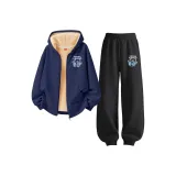 [Thickened и с флисовой подкладкой] Музыкальный K Темно-синий + Музыкальный K Черный