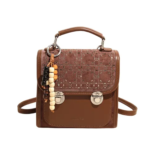 AUNG ПУ (полиуретан) + замша Рюкзак Стандартный Коричневый Хаки Кофейный Черный