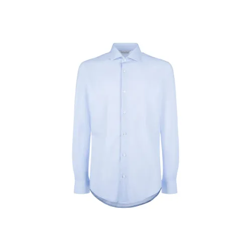 Brian Dales Blue Men's Shirts Брайан Дейлс Синий Мужской Рубашки