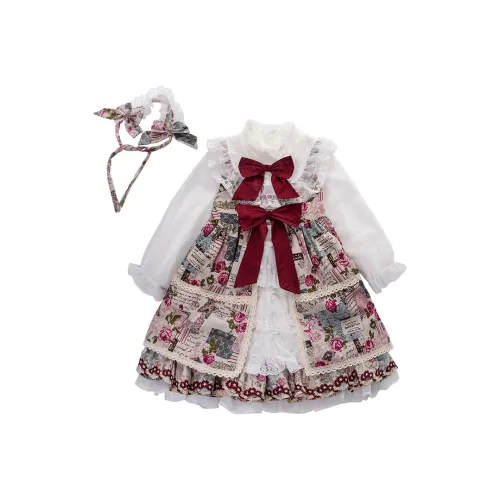 PROTECTCAMEL Белый Юбка с Головной убор Kids Платья