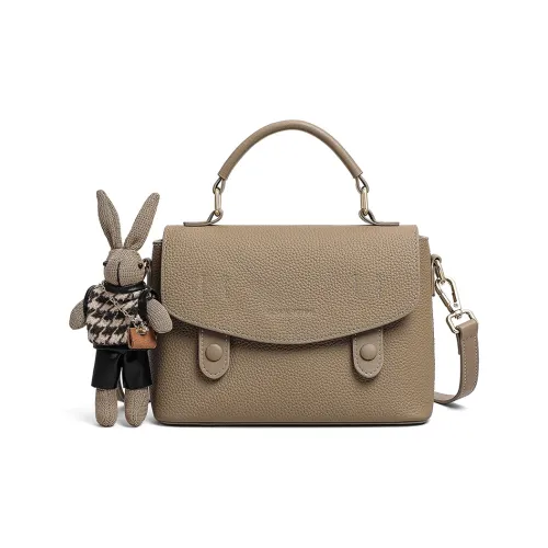 PT'SON Коровья кожа Одно плечо Сумка Обычный Женский Слон Серый