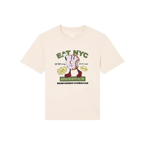 EMPORIO ARMANI Бежевые Мужские Футболки
