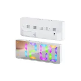 Белый Батарейка Модель [RGB Меняющий цвет Часы]