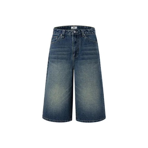 SOEK Винтажные синие унисекс джинсовые шорты