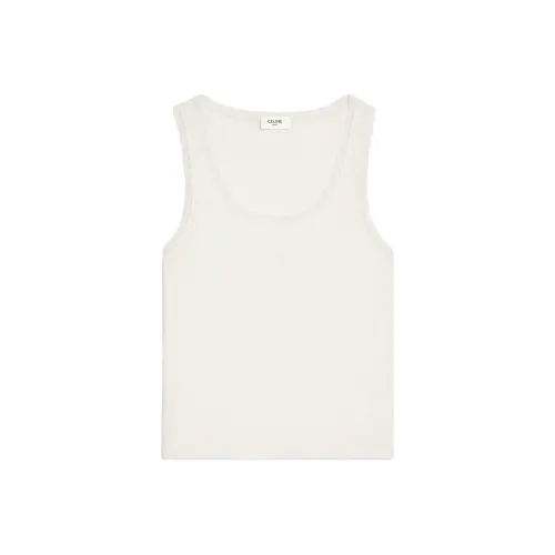 CELINE Экрю Женские Майки