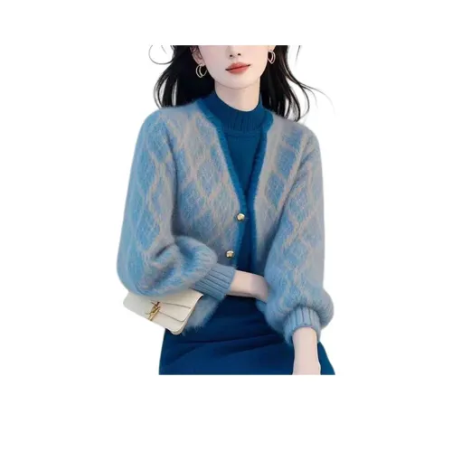 ZVJH Синий Женский Трикотаж