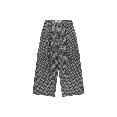 KIMHEKIM Клетчатые Victor Брюки Повседневные Брюки Женские