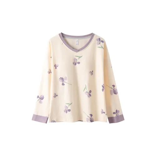 Sharefun Фиолетовый Женские Пижамные Верх