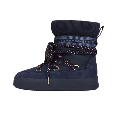 Tommy Hilfiger Tonal Логотип Термостойкие Сноубутсы Женские Космический Синий