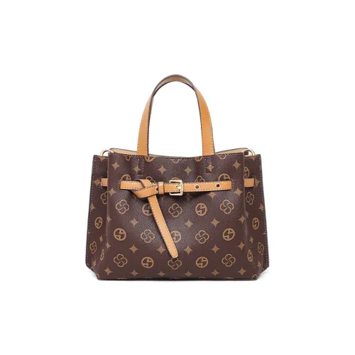 OUBOTE Сумка из синтетической кожи стандартная женская кофейного цвета