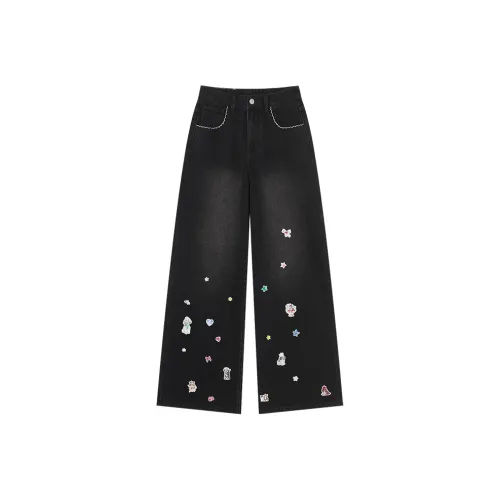 EPTISON WOMAN Denim Черные Женские Джинсы