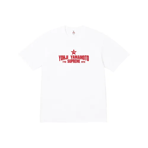 Supreme x Y's by Yohji Yamamoto FW25 WEEK3 Звезда Tee T Рубашка Унисекс