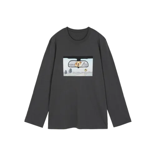 UOOYAA Серый Женские T-рубашки