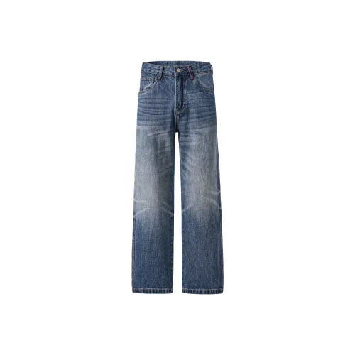 A3G4 Королевский синий Унисекс Джинсы