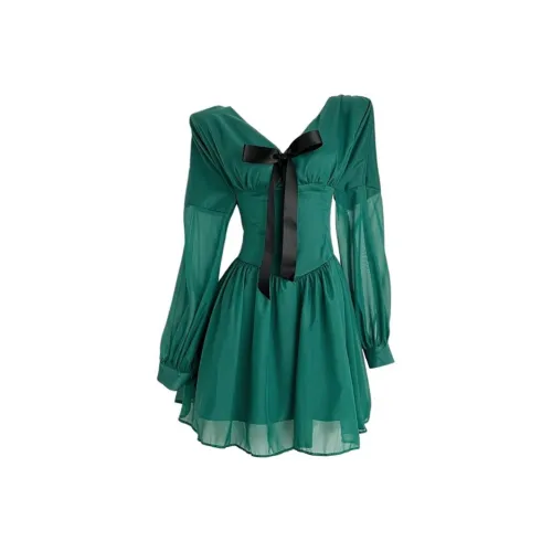 Incolore Длинное платье с длинными рукавами женское