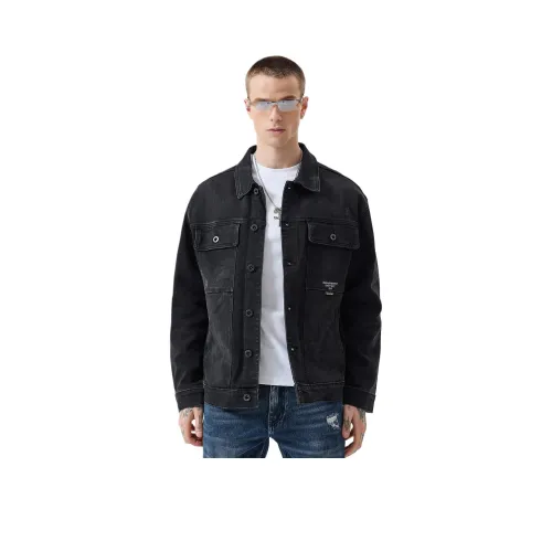 NITENG Черный Унисекс Джинсовые куртки