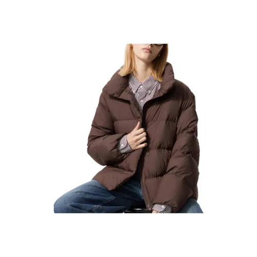 UNIQLO Коричневый Женский Пуховик