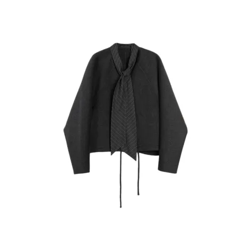 ELLE Средне-серый Женское Пальто