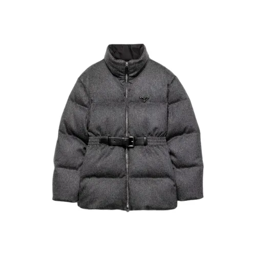 PRADA Сланцево-серый женский пуховик