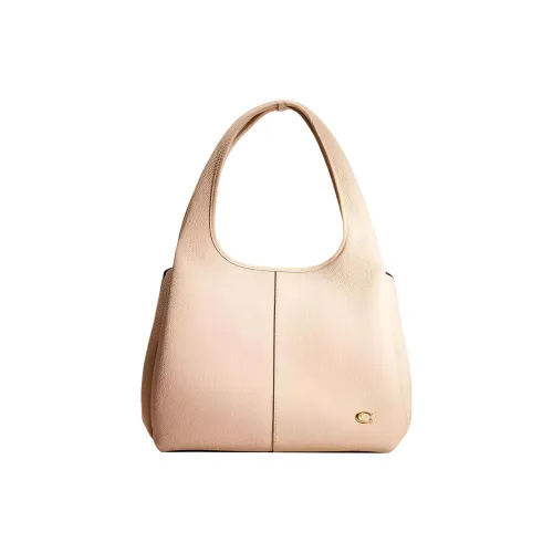 COACH LANA Полированная кожа с галькой сумка через плечо женская цвет сливовый