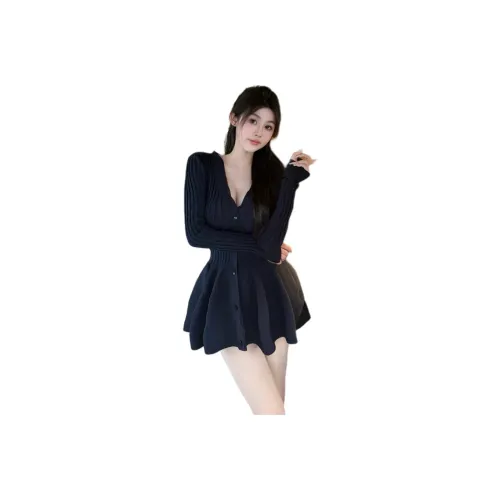 CDAYU Длинное платье с длинными рукавами женское