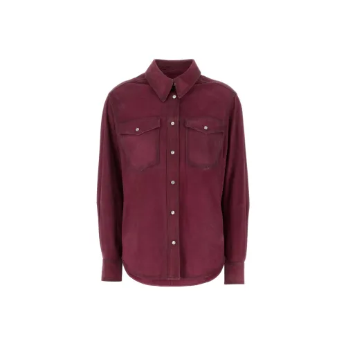ISABEL MARANT Малиновые Женские Рубашки