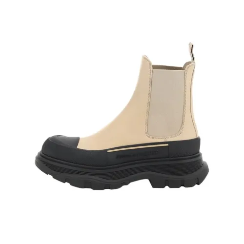 Alexander McQueen Tread Slick Короткий Челси Женские Экрю