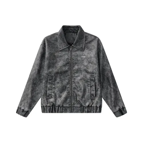 Jeep Кожа Куртка Пальто Унисекс