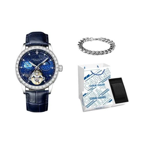 CARLIECULLEN Автоматический механический механизм Мужские часы 42mm*12mm*12mm Синий