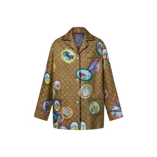 LOUIS VUITTON x Grace Coddington Монограмма FW25 Рубашка Женская