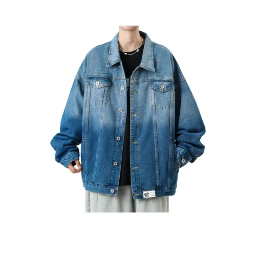 VGVX Небесно-синий Белый Облака Унисекс Джинсовые Куртки