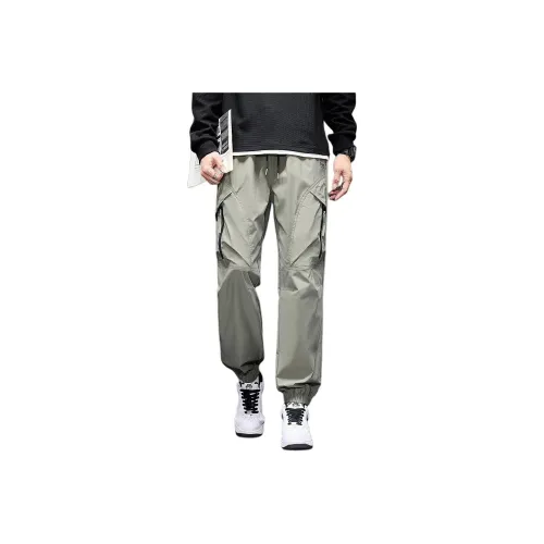 Tonlion Сосновый зеленый Мужские Повседневные Штаны