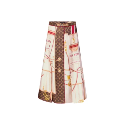 LOUIS VUITTON x Grace Coddington FW25 Повседневный Длинный Юбка Женские