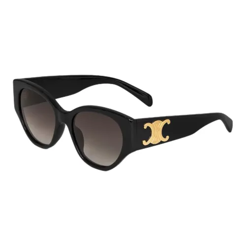 CELINE Ацетат Кошачий глаз Солнцезащитные очки Женские Черный