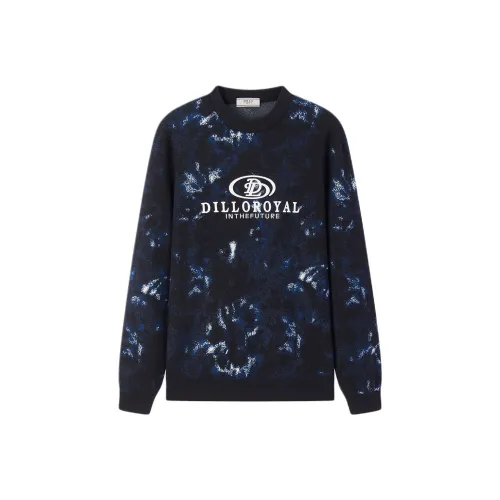 DILLO Темно-синий камуфляж мужской трикотаж