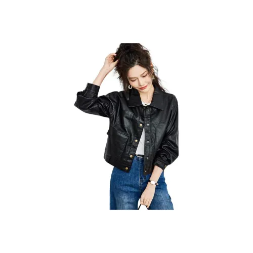 TERRE BLEUE Кожа Куртка Женская